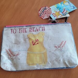 Paul Brent To‎ the Beach Canvas Cosmetic Case Bag